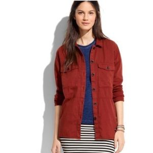 Madewell Brown/ Red/ Burgundy Shirt Jacket XL